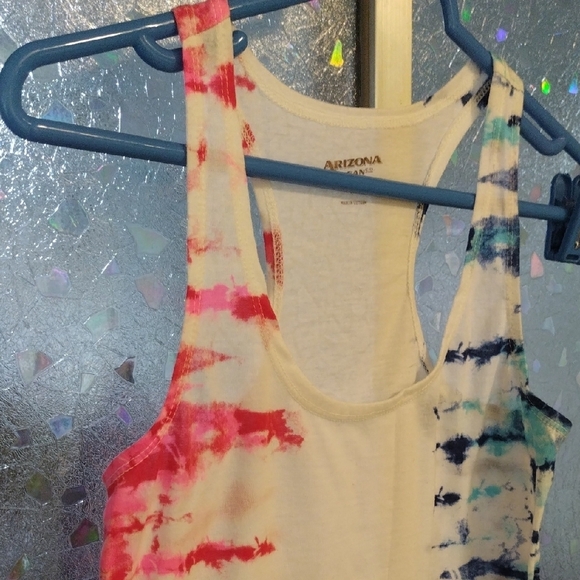 Colorful Tie-Dye Women's Tank Top - Picture 3 of 12